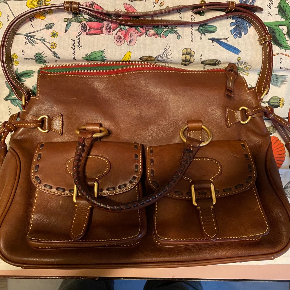 Dooney and Bourke Florentine Double Pocket Satchel